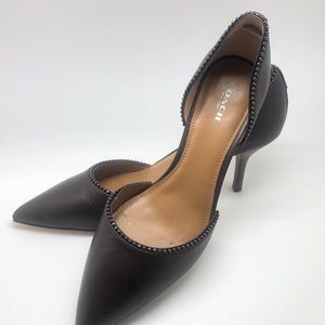 COACH Alecksa Signature Shoes Heels Pointy Toe